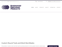 Tablet Screenshot of diversifiedprecision.com